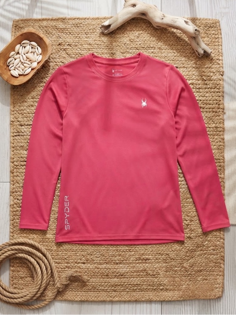SPYDER Youth Long Sleeve Performance Active Shirt | Raspberry Red